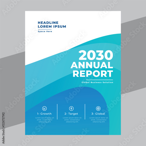 Wallpaper Mural Annual Report and Company Profile Template. Annual Report flyer poster leaflet template design Torontodigital.ca
