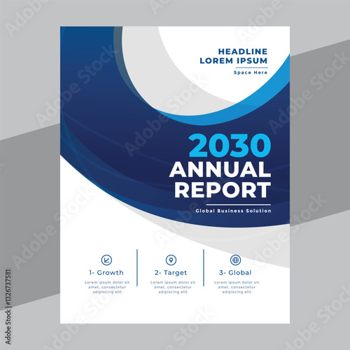 Wallpaper Mural Template vector design for Brochure, Annual Report, Magazine, Poster, Corporate Presentation, Portfolio, Flyer, layout modern with blue color size A4, Easy to use and edit Torontodigital.ca