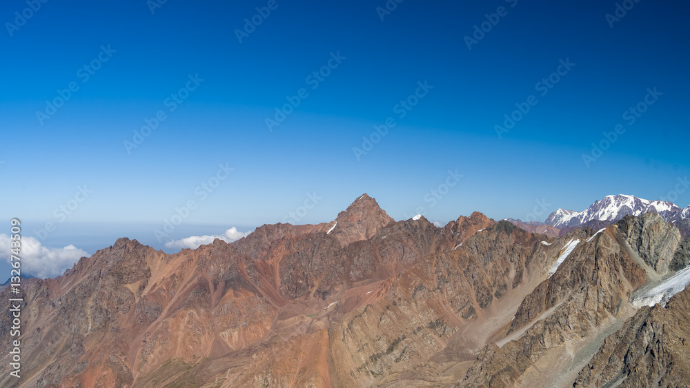 rocky mountain peaks. stone cliffs rocky mountain peaks. stone cliffs