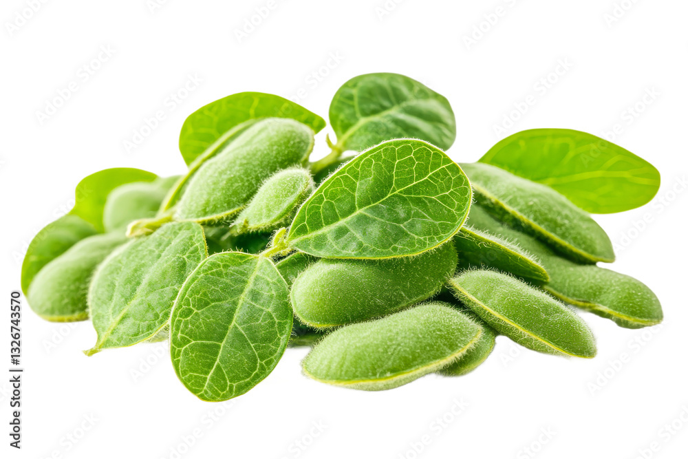 Fresh green leaves and seeds in a natural arrangement Fresh green leaves and seeds in a natural arrangement