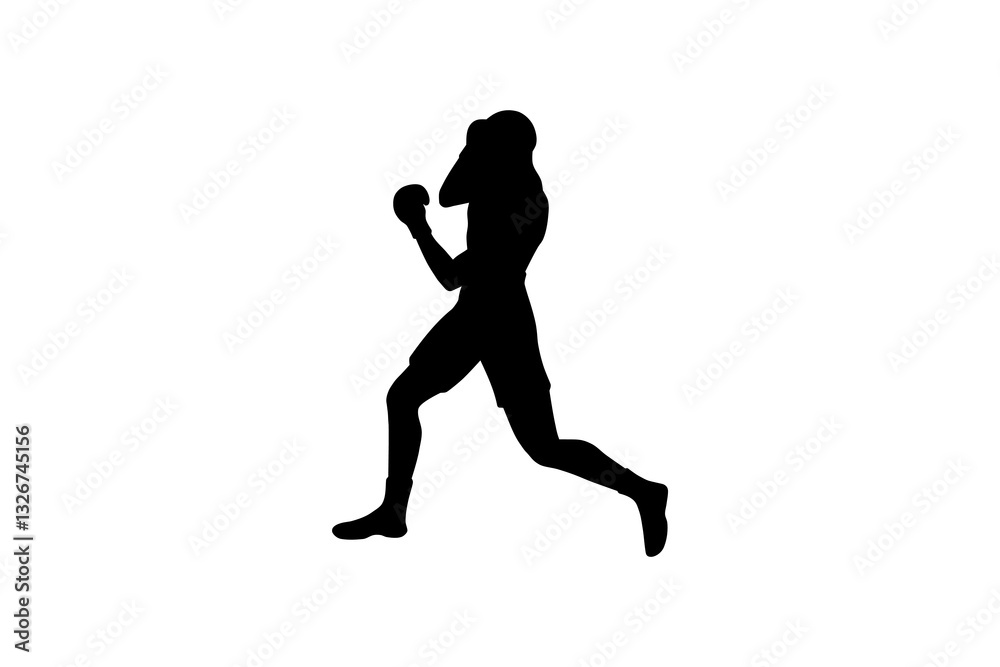 boxer and uppercut punch silhouette boxing sport boxer and uppercut punch silhouette boxing sport