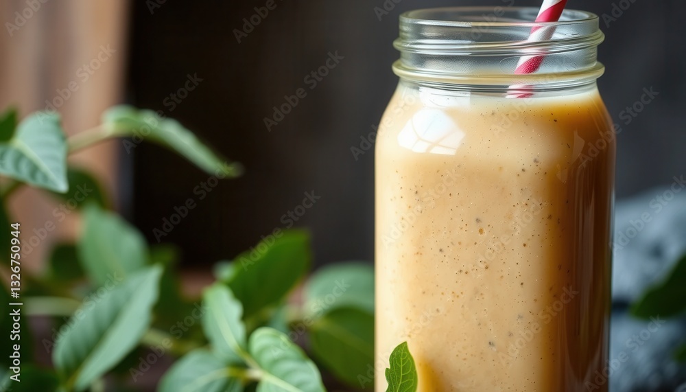 Refreshing smoothie recipe kitchen beverage healthy living close-up nutrition concept Refreshing smoothie recipe kitchen beverage healthy living close-up nutrition concept