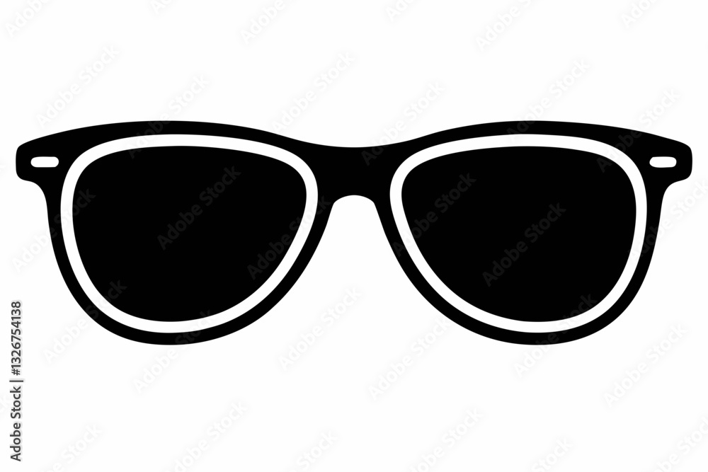 Fototapeta premium sunglasses line art silhouette vector illustration