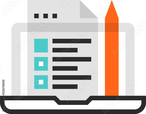 usability evaluation flat line web icon concept