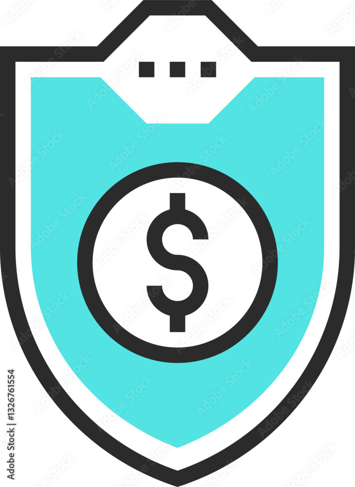 Fototapeta premium stability flat line web icon concept