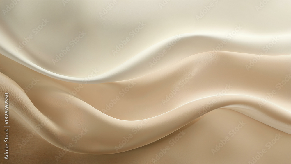 Obraz premium A sophisticated and understated gradient transitioning from soft ivory to light tan, providing a timeless and minimalistic aesthetic.