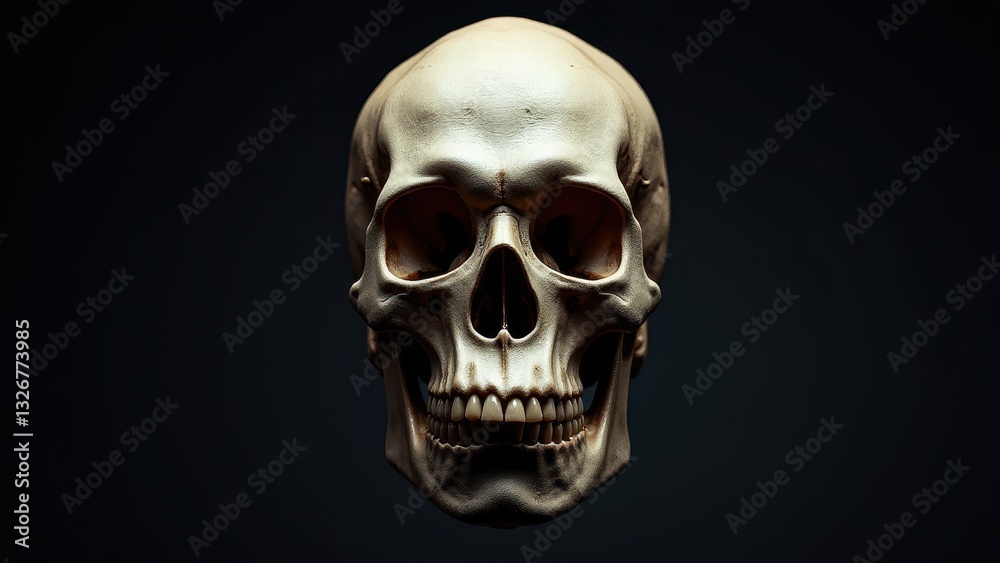 Skull of a gorilla on a dark background. Skull of a gorilla on a dark background.
