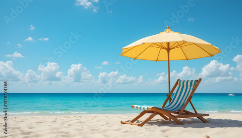 Beach Vacation: Sunny Day, Relaxing Chair