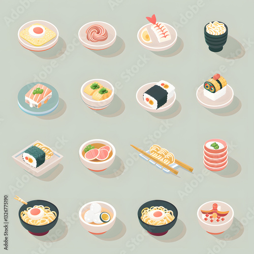icon set for food and drinks