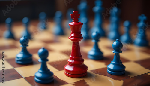 Red King Chess Piece Strategy