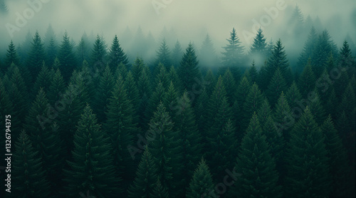 Stunning image of a forest from above.