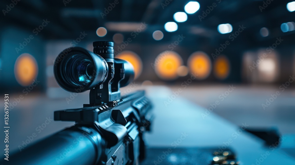 Sniper Rifle at Shooting Range (1) Sniper Rifle at Shooting Range (1)