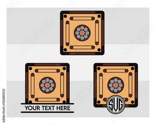 Carrom Board Monogram Svg, Split Monogram, Circle Monogram, Carrom Silhouette, Sports Svg, Carrom Coins Svg, Carrom Game Svg, Carrom Board Png, Carrom Board Svg Images, Cut Files