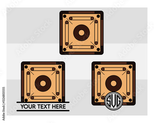 Carrom Board Monogram Svg, Split Monogram, Circle Monogram, Carrom Silhouette, Sports Svg, Carrom Coins Svg, Carrom Game Svg, Carrom Board Png, Carrom Board Svg Images, Cut Files