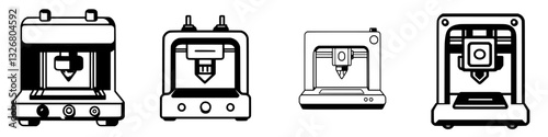 Different designs of 3D printers showcasing advancements in technology and creativity for various applications