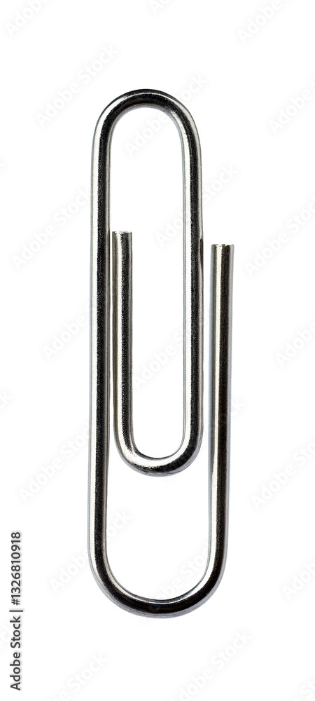 Durable Silver Metal Paperclip for Organizing Documents Durable Silver Metal Paperclip for Organizing Documents