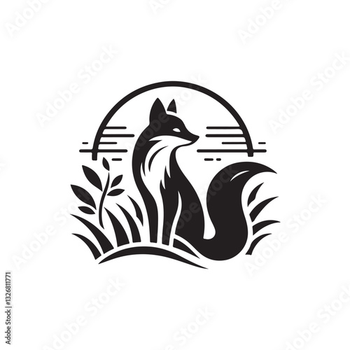 vector image of an fox