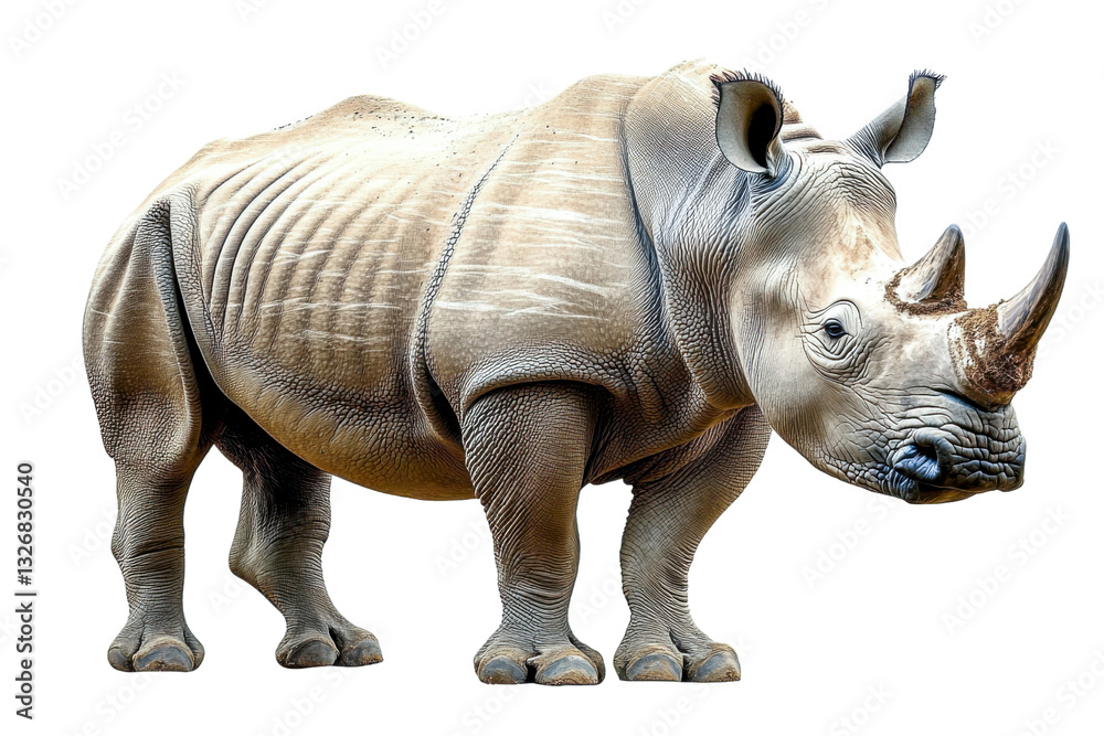 Obraz premium rhinoceros wildlife animal isolated on black