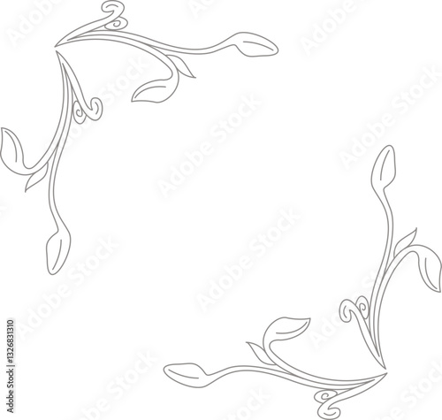 Floral Vine Decorative Frame