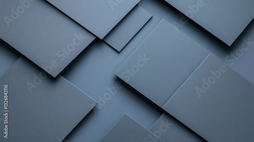 Abstract Grey Geometric Shapes