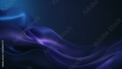 A mysterious and deep gradient moving from dark midnight blue to rich indigo, ideal for night-themed or luxury backgrounds