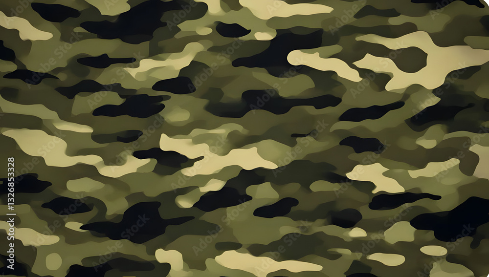 Fototapeta premium camouflage texture, dark background, army pattern, khaki, stylish protective design
