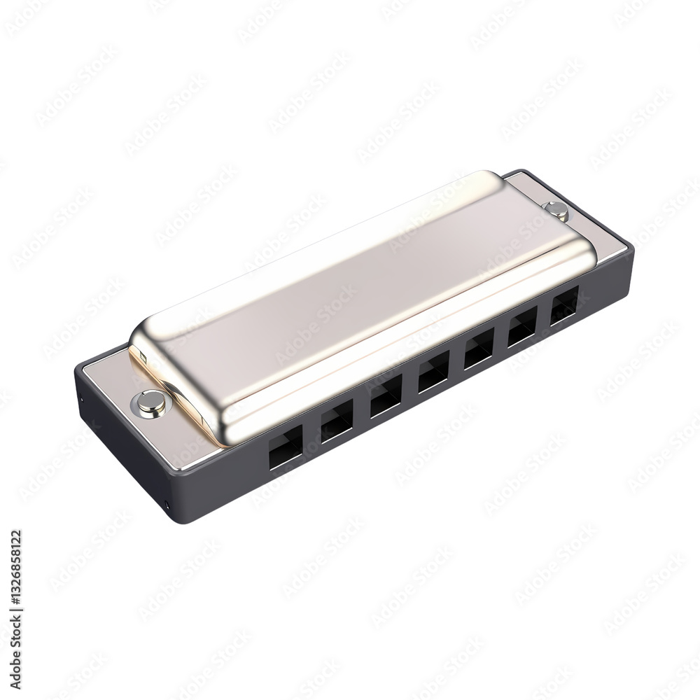 3D simple harmonica Music Icon with transparant background. Sound and Audio 3D simple harmonica Music Icon with transparant background. Sound and Audio