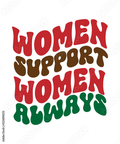 women's day, retro, vintage, 70s, groovy, feminism, girl power, floral, bold typography, hand-drawn, hippie, psychedelic, empowerment, distressed texture, pastel colors, sunburst, wavy text, aesthetic