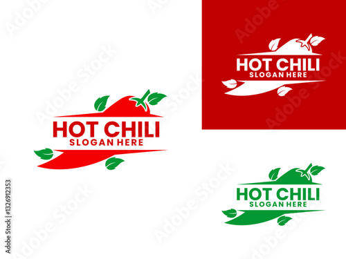 Hot Chili pepper logo design vector template. Spicy or Chili sauce logo design icon