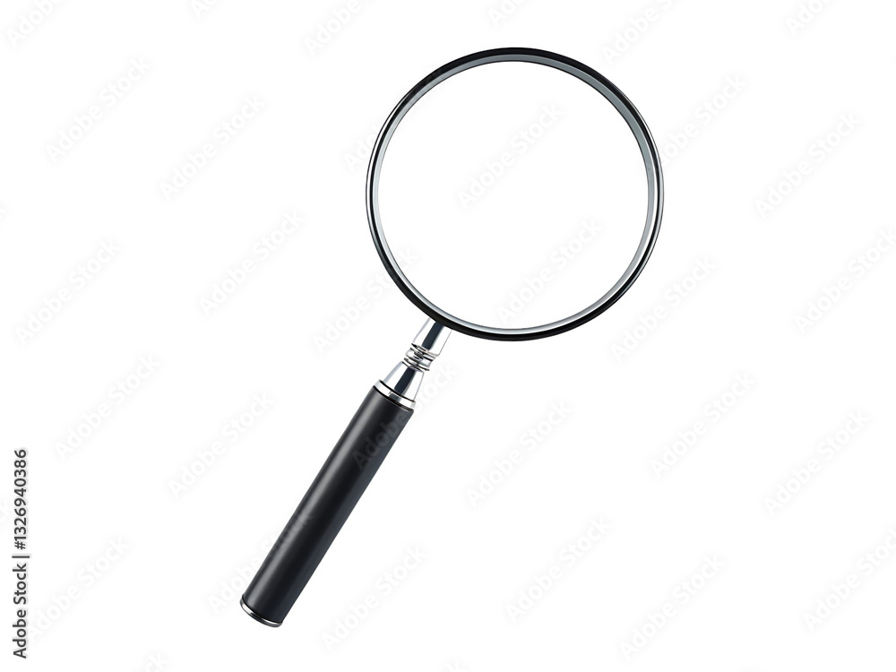 magnifying glass isolated on white background PNG , AI GENERATED magnifying glass isolated on white background PNG , AI GENERATED