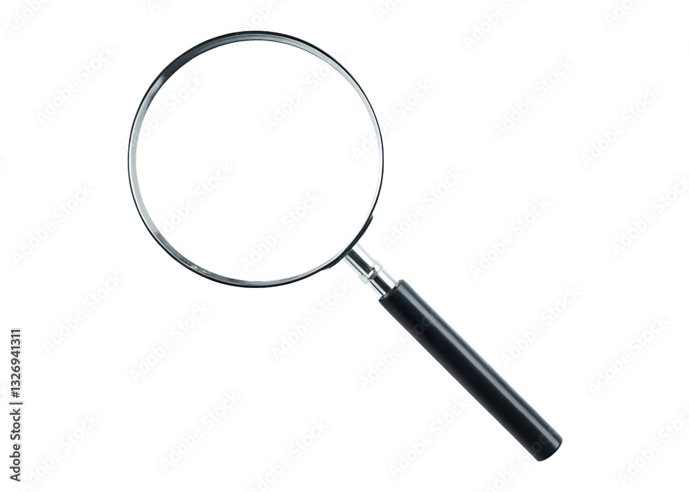 magnifying glass isolated on white background PNG , AI GENERATED magnifying glass isolated on white background PNG , AI GENERATED