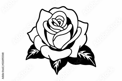Wallpaper Mural rose tattoo vector Torontodigital.ca