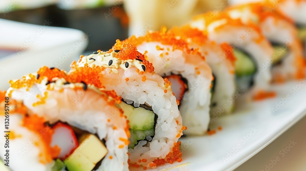 California Roll Sushi: Embark on a Gastronomic Journey! This popular sushi variety features ingredients like crab meat California Roll Sushi: Embark on a Gastronomic Journey! This popular sushi variety features ingredients like crab meat