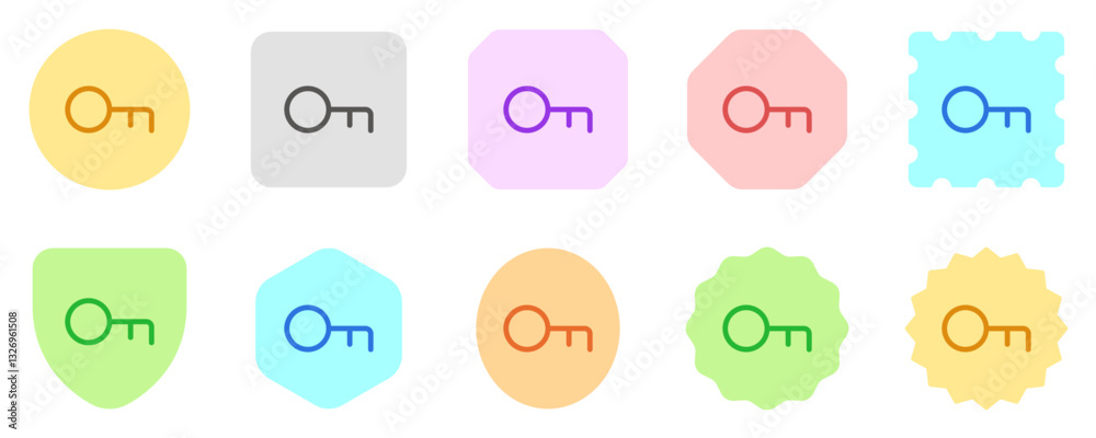 Obraz premium Editable vector key keyword password login icon. Part of a big icon set family. Perfect for web and app interfaces, presentations, infographics, etc