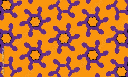 Beautiful and eye-catching background and fabric pattern design