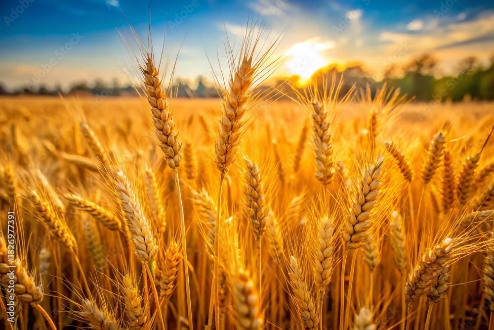 Golden Wheat Fields of Pakistan: A Candid Harvest Scene Golden Wheat Fields of Pakistan: A Candid Harvest Scene