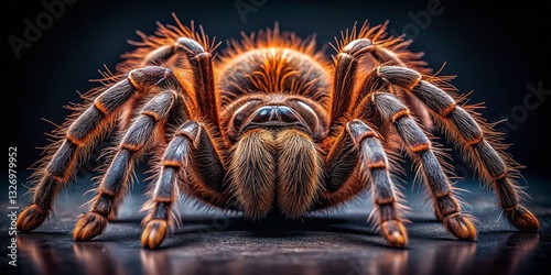 Goliath Birdeater Tarantula Portrait - Close-up of a Large Spider