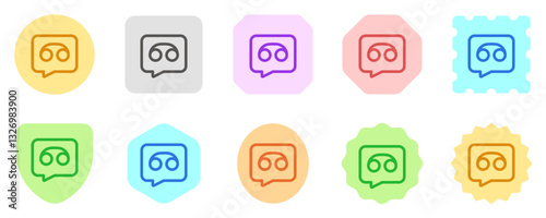 Vector voicemail, voice record icon. Black, white background. Perfect for app and web interfaces, infographics, presentations, marketing, etc.