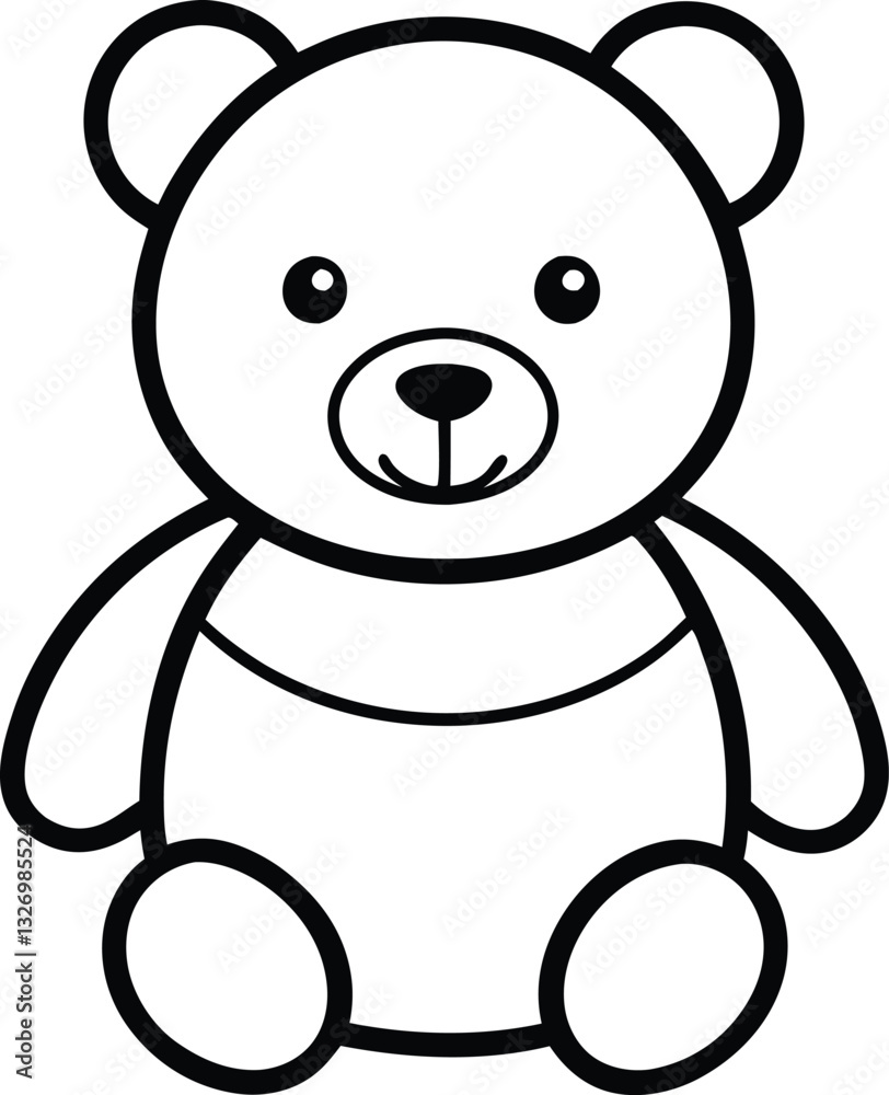 teddy bear line art vector cute teddy outline icon, Teddy bear vintage hand drawn line art illustration. teddy bear line art vector cute teddy outline icon, Teddy bear vintage hand drawn line art illustration.