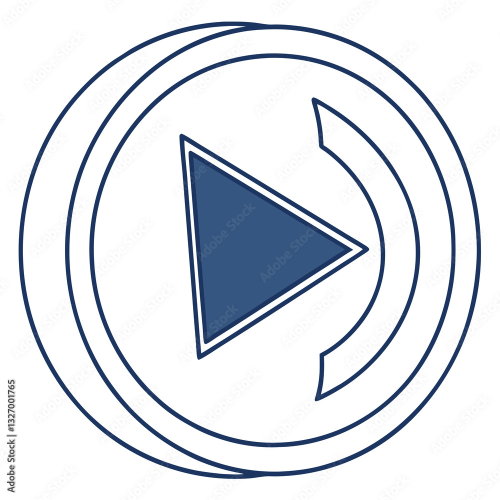 a play button icon for media playback or video content a play button icon for media playback or video content