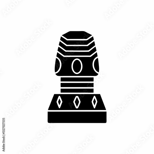 creative details bollard icon vector illustration