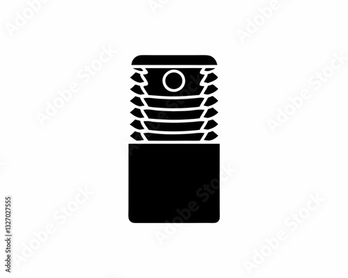 creative details bollard icon vector illustration
