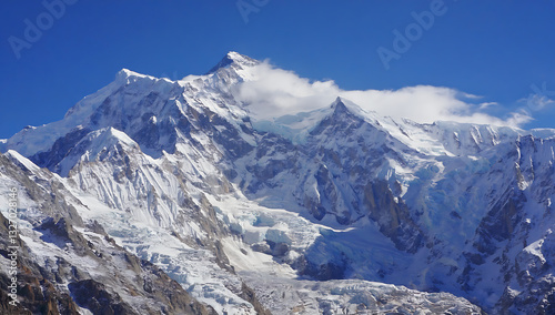 Snowy peaks of the Himalayas