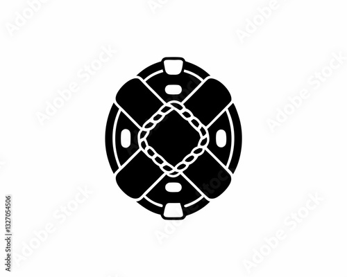  creative details emergency raft icon vector illustration