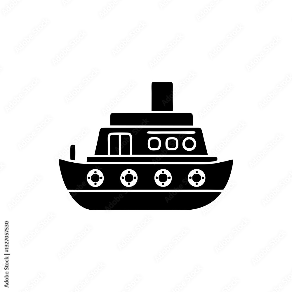 creative details ferry boat icon vector illustration creative details ferry boat icon vector illustration