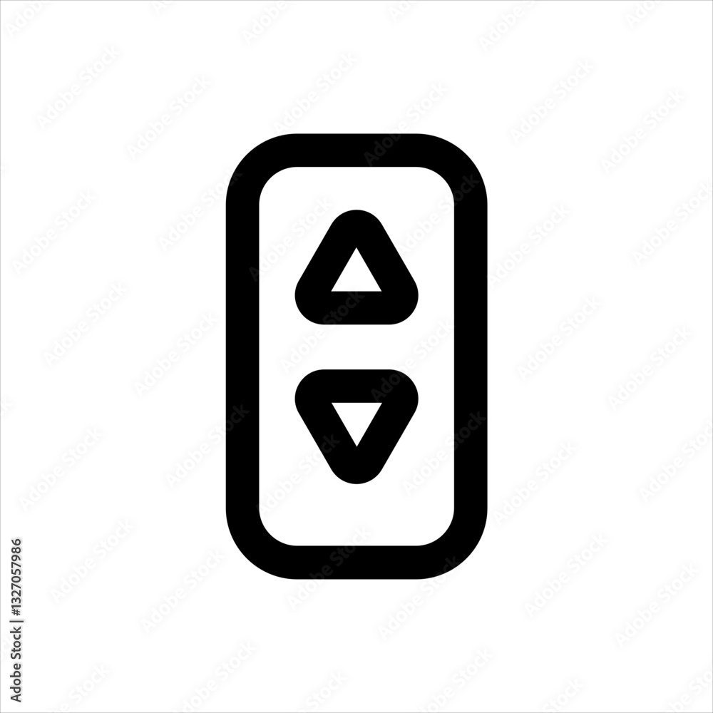 A simple yet clear illustration of an elevator control panel, perfect for representing building access, transportation, or accessibility. A simple yet clear illustration of an elevator control panel, perfect for representing building access, transportation, or accessibility.