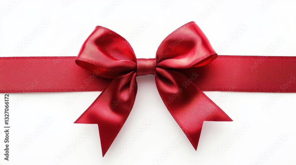 Red Holiday Ribbon Bow for Elegant Decorations Red Holiday Ribbon Bow for Elegant Decorations