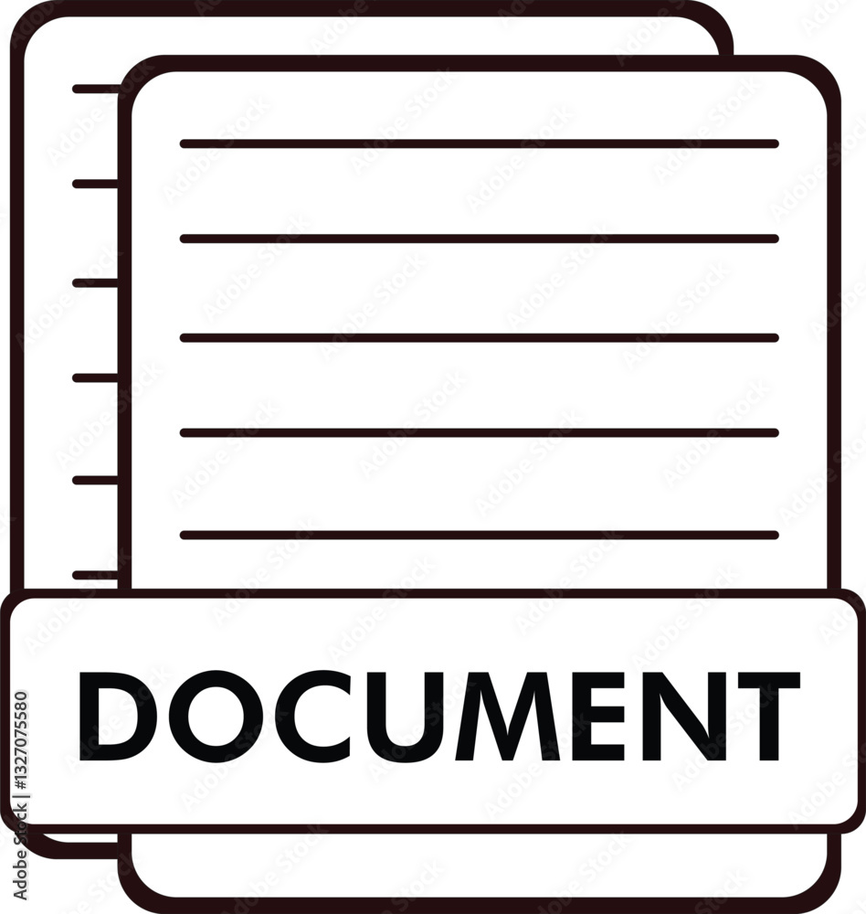 Document icon vector illustration Document icon vector illustration