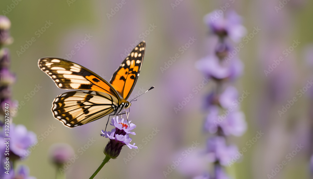 Butterfly in the wild, enhance. White tone Butterfly in the wild, enhance. White tone