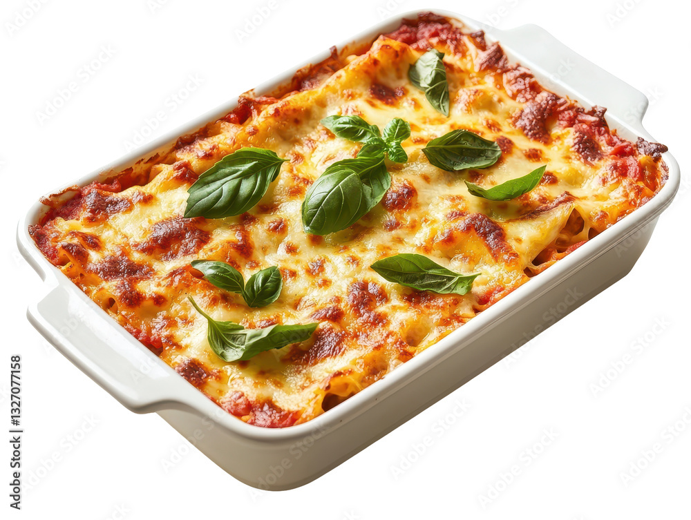 Isolated Close up Lasagna Isolated Close up Lasagna